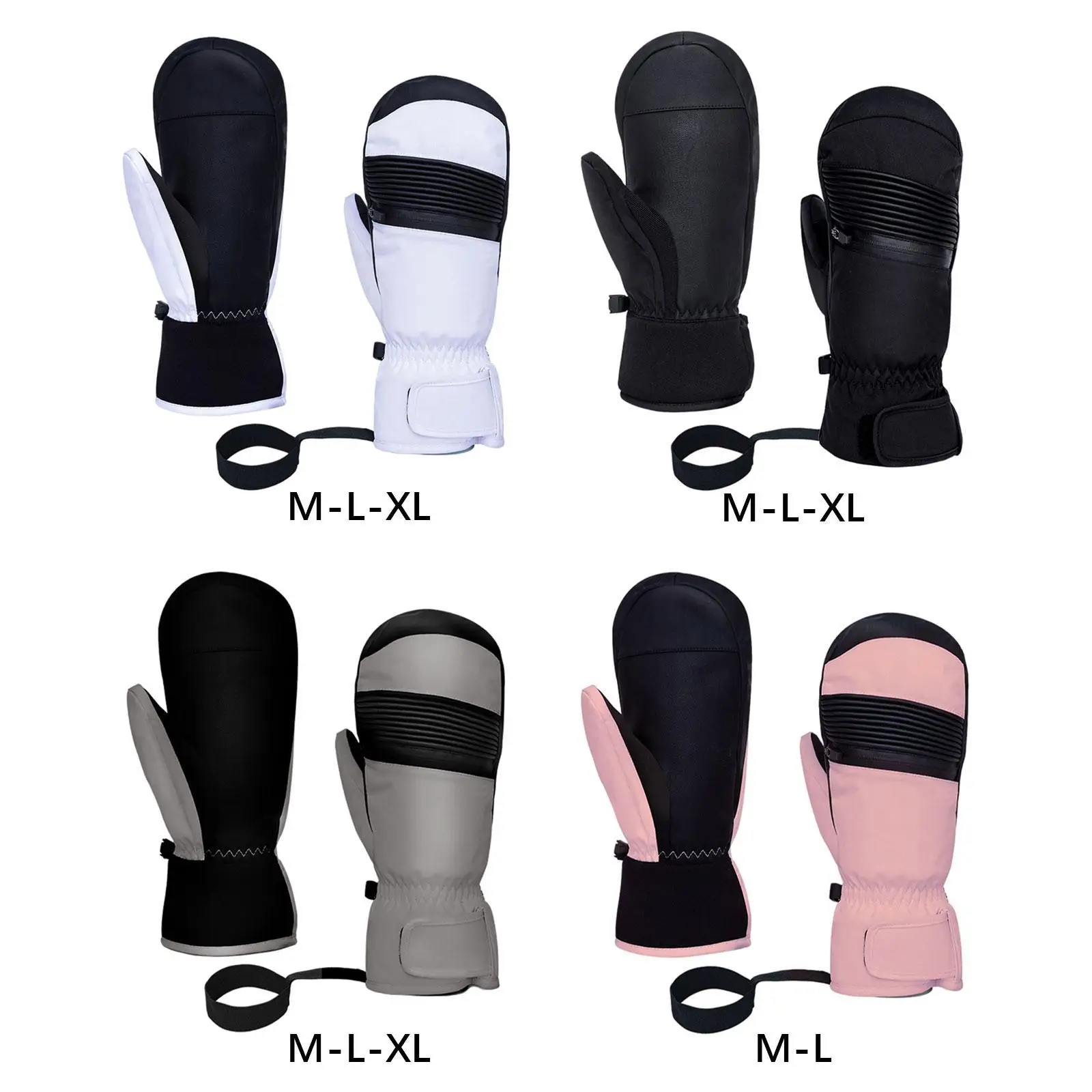 Ski Gloves Portable Keep Warm Skiing Equipment Comfortable 1 Pair Snowboarding Gloves Warm Gloves for Skating Outdoor Skiing