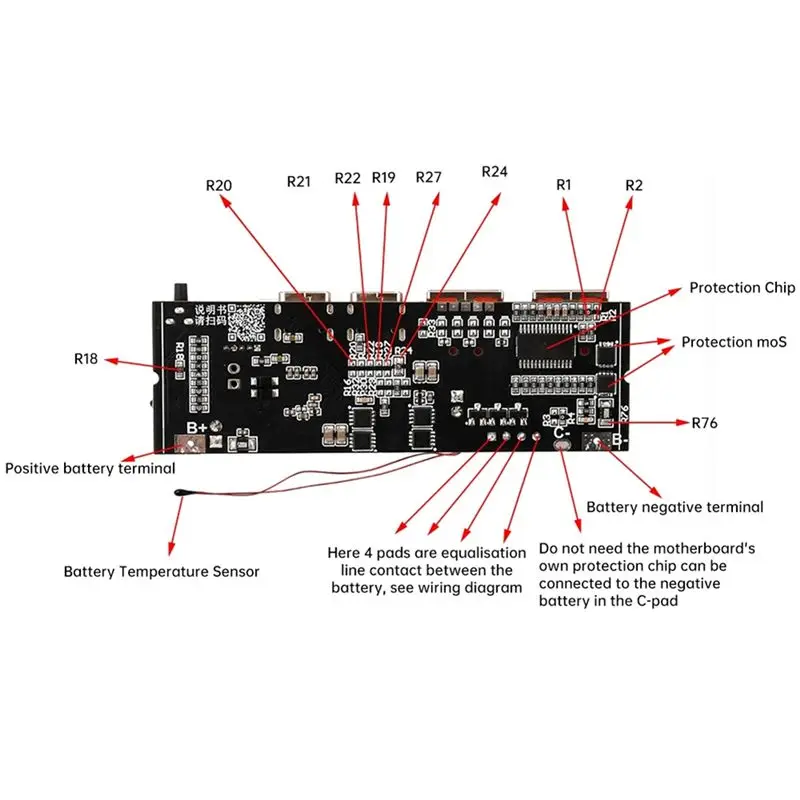 ABQU QC3.0 65W Bidirectional Fast Charge Mobile Power Module Power Bank 18650 Quick Charging Module PD QC SCP VOOC 3S