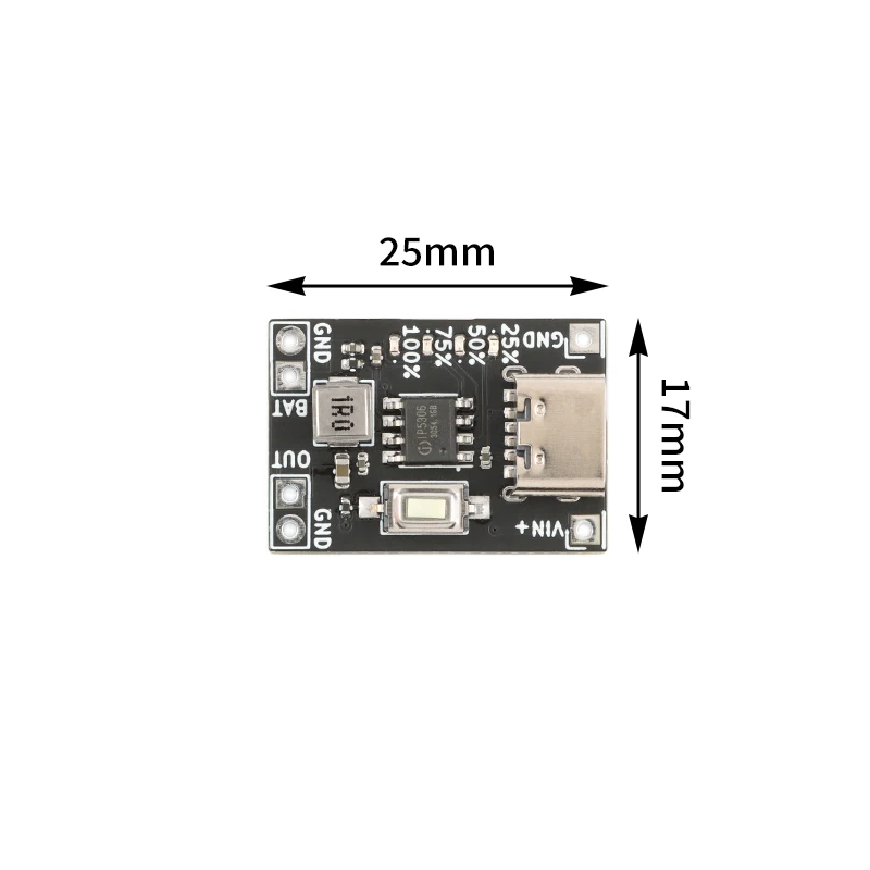 2 sztuk/1 szt. 5V 2A moduł ładowarki baterii litowej typu C USB Step Up Boost Board ładowanie rozładowanie kompatybilny 4.2V bateria litowa