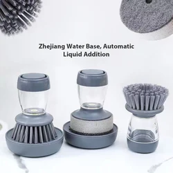 1Pc Kitchen Wash Pot Dish Brush Liquid Soap Dispenser Handheld Cleaning Brushes Scrubber Household Cleaning Accessories Tool