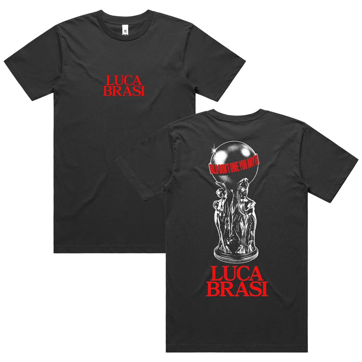 ‌LUCA BRASI  Men's T-Shirts Goth Lost Souls Printed Unisex Short Sleeve T Shirt Fashion Cotton T Shirt Summer Tops Hip Hop
