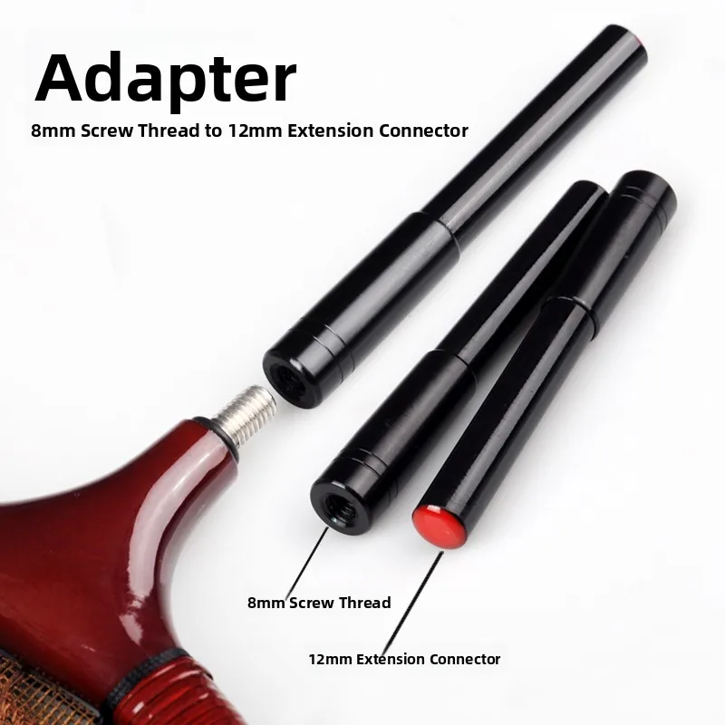 Accesorios de Pesca Lejī: Cabezal de Transferencia Yubing para Red de Pesca de Carbono, con Rosca de 8mm a 12mm y Boca de Uni...