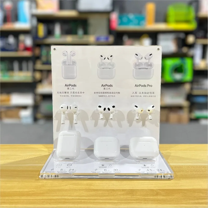 Desktop wireless earplug bracket acrylic high transparent display bracket