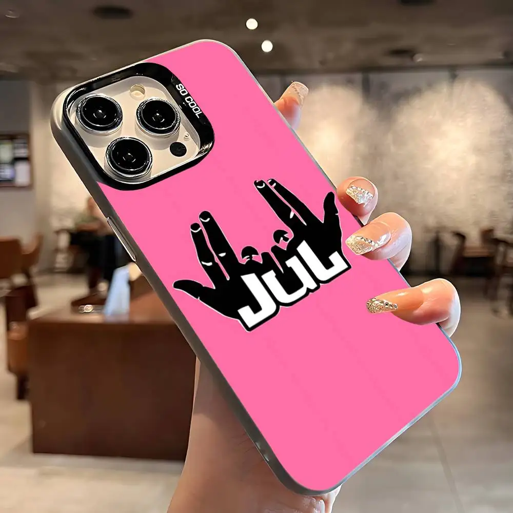 H-Hot Jul Rapper Logo Phone Case IPhone 16 15 14 13 12 11 Pro Max X XR XSMAX 8 7 Plus Candy Matte Shockproof Back Cover - náhled 4