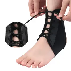 1pcs Adjustable Lace-Up Ankle Support Brace Lightweight Breathable Ankle Protector for Running Basketball Injury Recovery Sprain