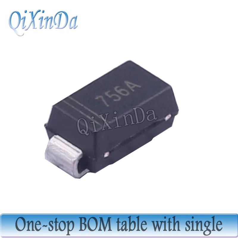 50PCS 1W SMD Zener Diode 3.3V 3.6V 4.7V 5.1V 5.6V 6.2V 8.2V 9.1V 10V 11V 12V 15V 18V 20V 24V 30V SMA 1SMA47 Series DO-214AC