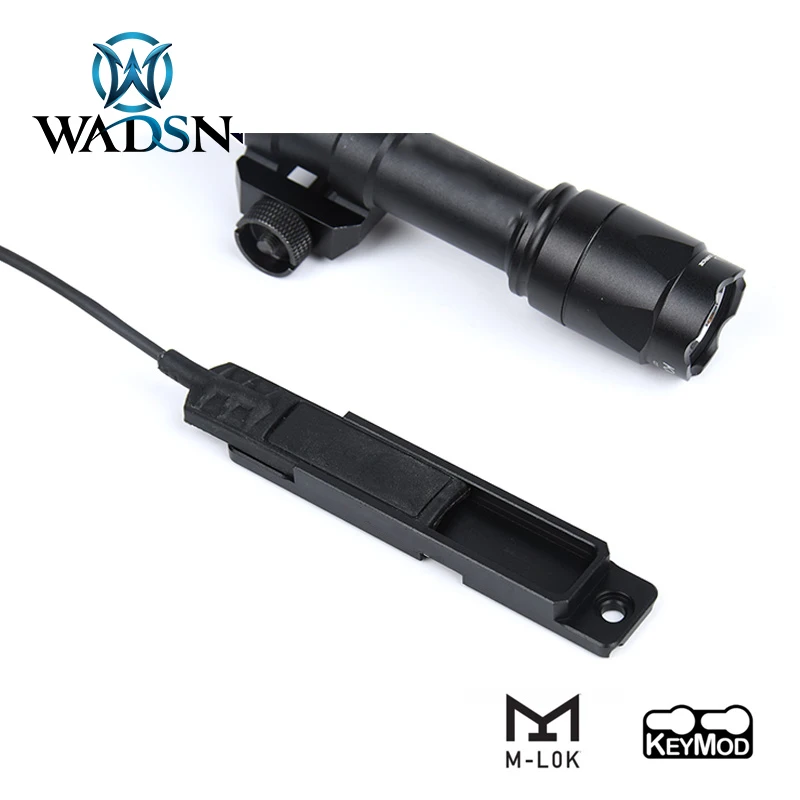 WADSN Flashlight Light Control Switch Pad Pockett Slot Scout Light Pressure Switch Pad RAT Tail M300 M600 M-lok keymod Picatinny