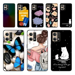 For Oppo Reno7 4G Case CPH2363 Shockproof Soft silicone TPU Back Cover For Oppo F21 Pro F21Pro Phone Cases for Reno 7 4G Cute