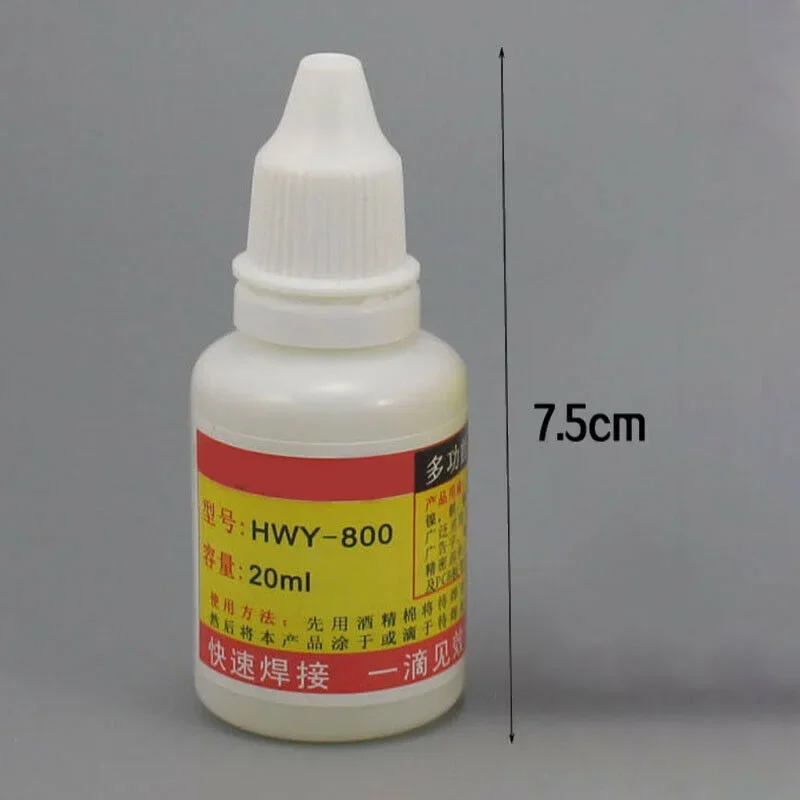 20ml Soldering Flux Liquid Solder Paste No Clean Welding Flux For Aluminum Stainless Steel Nickel Copper Soldering Tools HWY-80