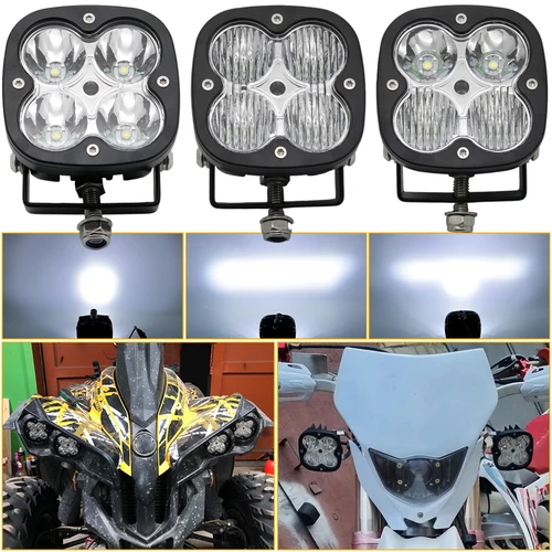 Luz LED de trabajo de 3 pulgadas, 12V, 24V, 40W, haz combinado de inundación, faros LED, luz antiniebla de conducción para todoterreno, camión, SUV, ATV, UTV, UTE, Moto