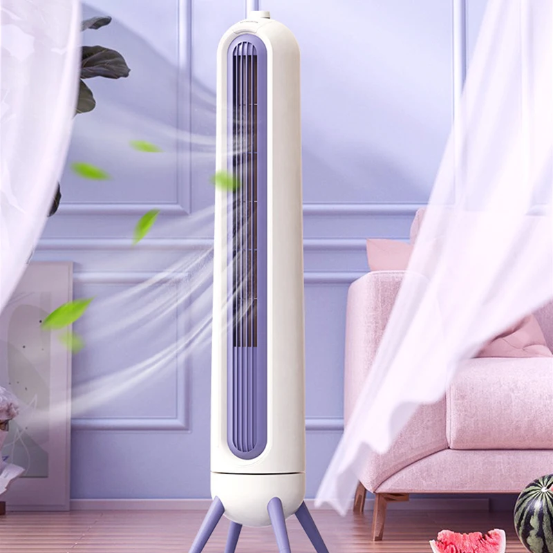 مروحة كهربائية صامتة بدون شفرات ، برج رأسي منزلي عالي الرياح ، مروحة قائمة على الأرض ، هدية مكتب ، رأس هز 80 درجة