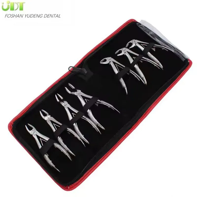 Dental Instruments Adult Child Tooth Kit Extracting Forceps Pliers With  Toolkit 7pcs/Set