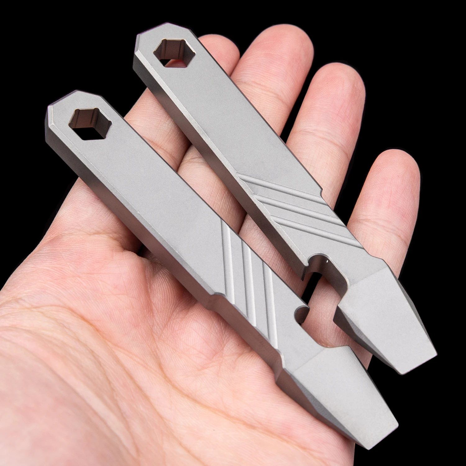 Outdoor Pocket Tool Titanium Alloy Bottle Opener Pocket Pry Bar EDC Multifunctional Metal Tool M New