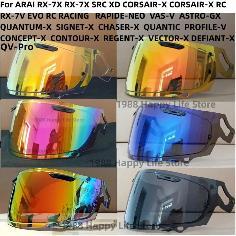 Visor for Arai QV-Pro RX7X CORSAIR-X RX-7V RX7V NEO XD VAS-V VECTOR-X Vector X Defiant-X Defiant X Quantum-X Quantum X Signet-X