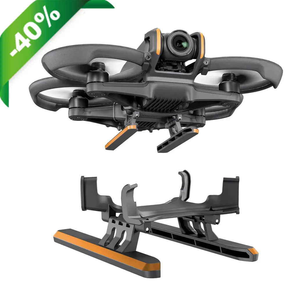 معدات الهبوط لـ DJI AVATA 2 ملحقات طائرة بدون طيار طقم أرجل الهبوط الممتدة القابلة للطي لحامي الطائرة بدون طيار DJI AVATA 2