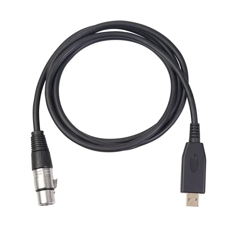 Convertisseur de lien USB mâle vers XLR femelle, câble de Microphone de 2M 3M, adaptateur de cordons Audio de Studio