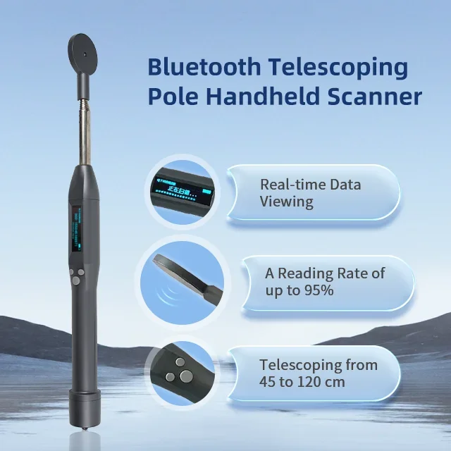 

2025/Bluetooth RFID Animal Microchip Scanner Handheld FDX-B HDX Livestock Ear Tag Reader for Sheep Cow Goat with 134.2kHz Freque