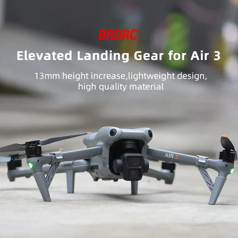 BRDRC Landing Gear for DJI  Air 3S/Air 3 Lightweight Extension Lens Protector Increased Height Feet Quick Release Kit Accessory