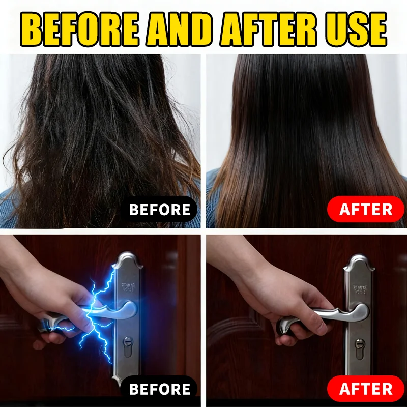 

LOORSAN 100ml Anti-Static Spray for Clothes - Fabric Static Eliminator Reduces Cling & Protects against Electrostatic