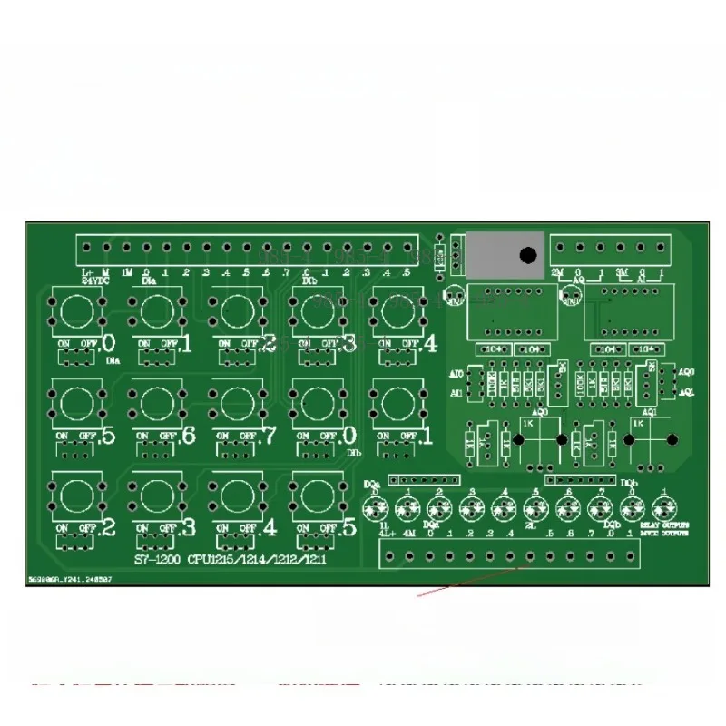 PLC Simulation Debugging Board S7-1200 Series CPU 1211C 1212C 1214C 1215C