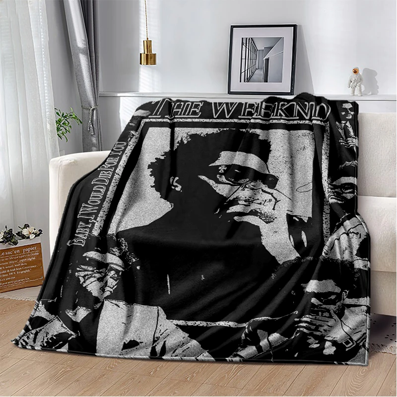 3D The Weeknd X.O R&B Singer Blanket,Soft Throw Blanket for Home Bedroom Bed Sofa Picnic Travel Office Cover Blanket Gift Kids