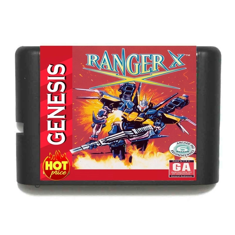 New Arrival Ranger X 16bit MD Game Card For Sega Mega Drive For Genesis