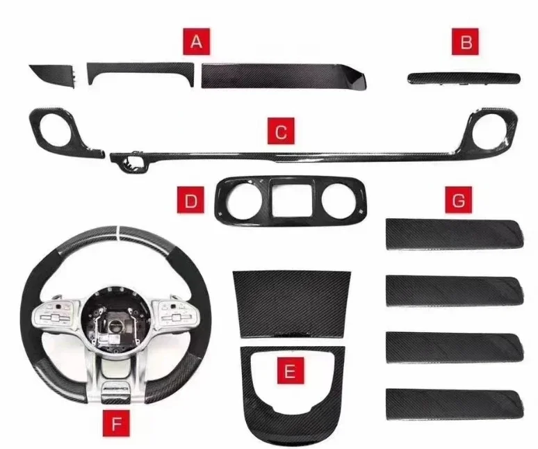 Innendekoration verkleidungen für Kohle faser verkleidungen für G-Klasse G-Wagen W463A G500 G63