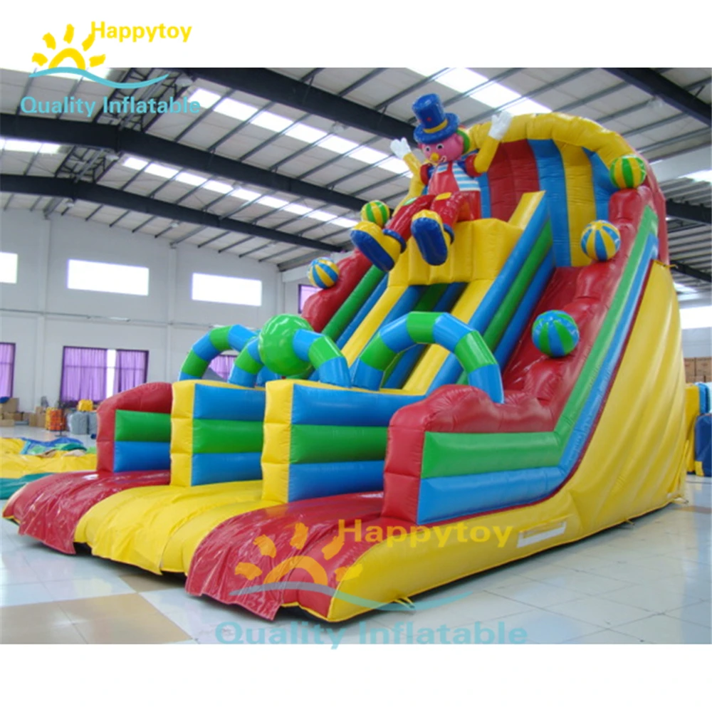 Water Interesting Games Portable Water Park Clown Inflatable Pool Slide For Sale