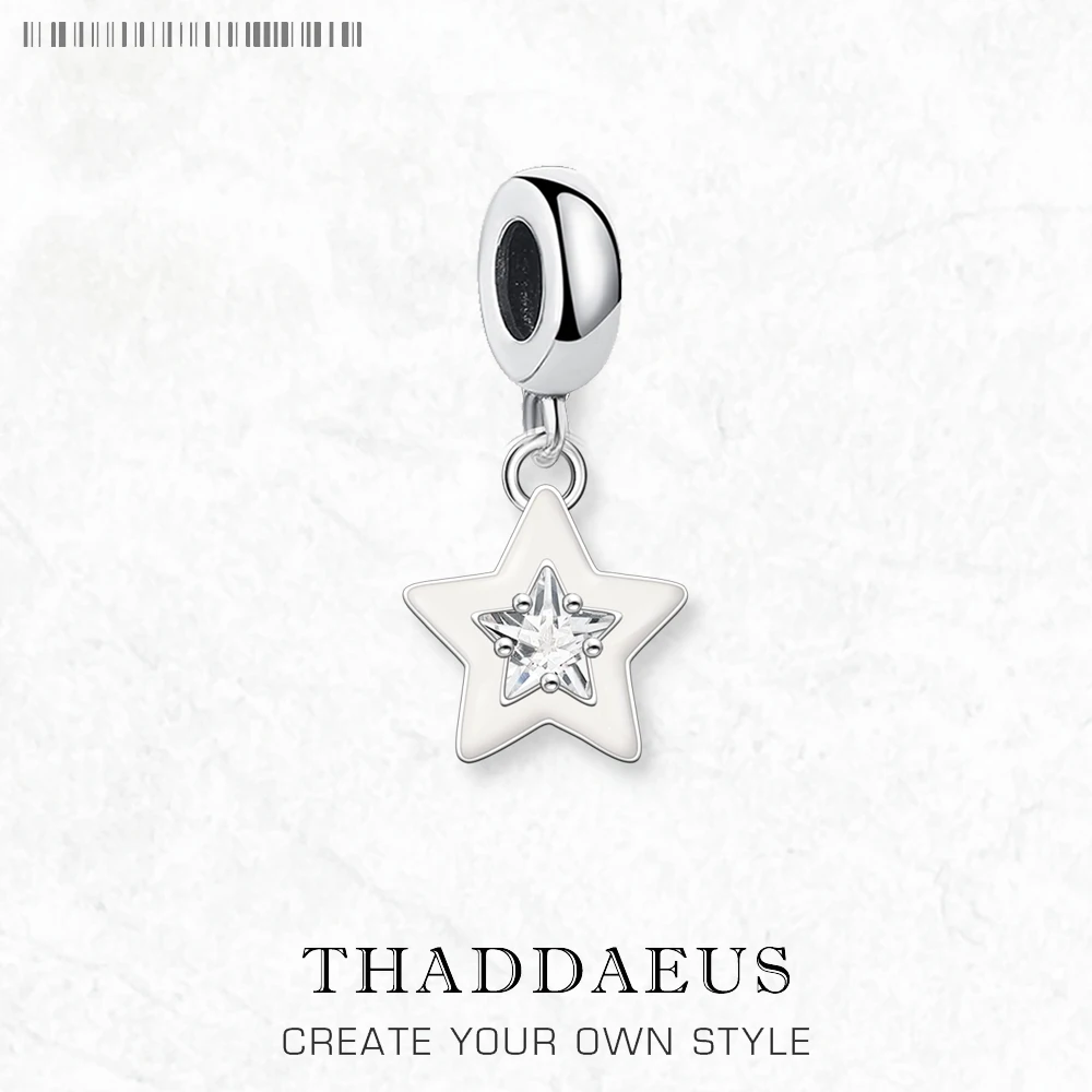 女性のためのスターリングシルバーペンダント,925スターリングシルバー,白いスター,ドングルチャーム,ヨーロッパ,上質で上質,ロマンチックなギフト,ピュア,人気の販売