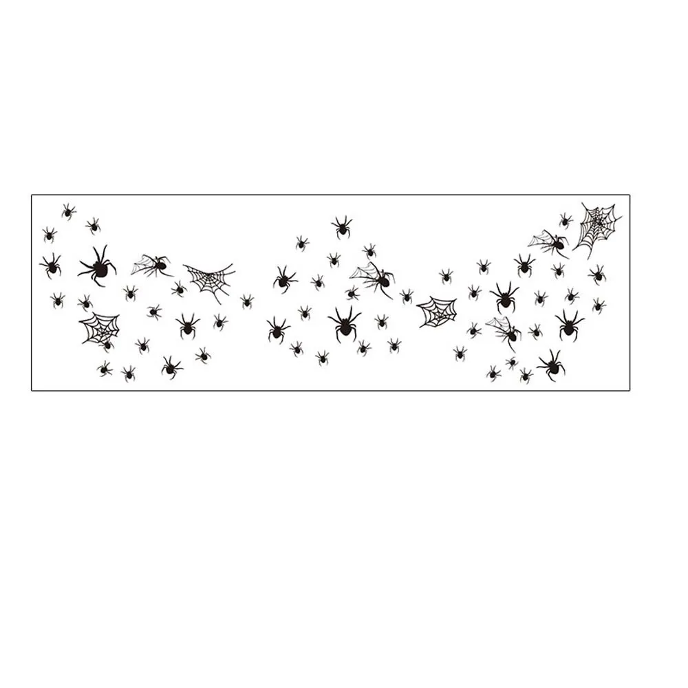 DIY Halloween Face Temporary Tattoo Spider Web Bat Pumpkin Ghost Dots Freckle Tattoo Freckle Makeup Convenient