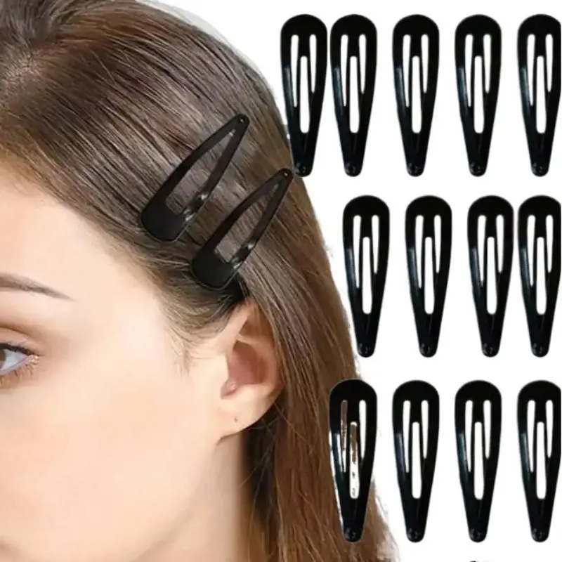 【SSummer10】20/40 Stück schwarze 2-Zoll-Haarspangen aus Metall – dekorative Haarspangen als Accessoire für Erwachsene und Kinder【SS】 – Detail 6