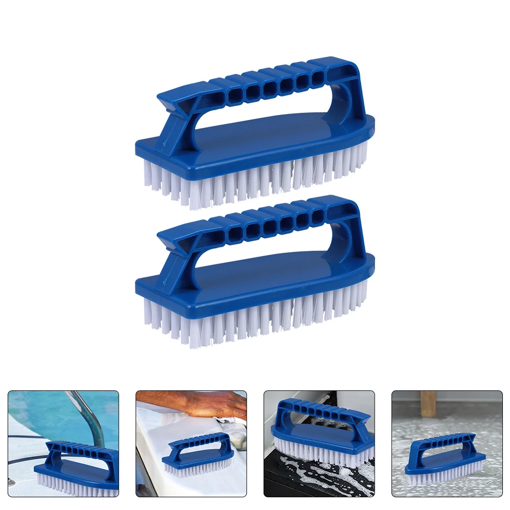 

2 Pcs Pool Wall Cleaning Brush for Swimming Bath Kitchen Multi Purpose Scrub Sink Tile Gap Corner Garden Cleaning Tool