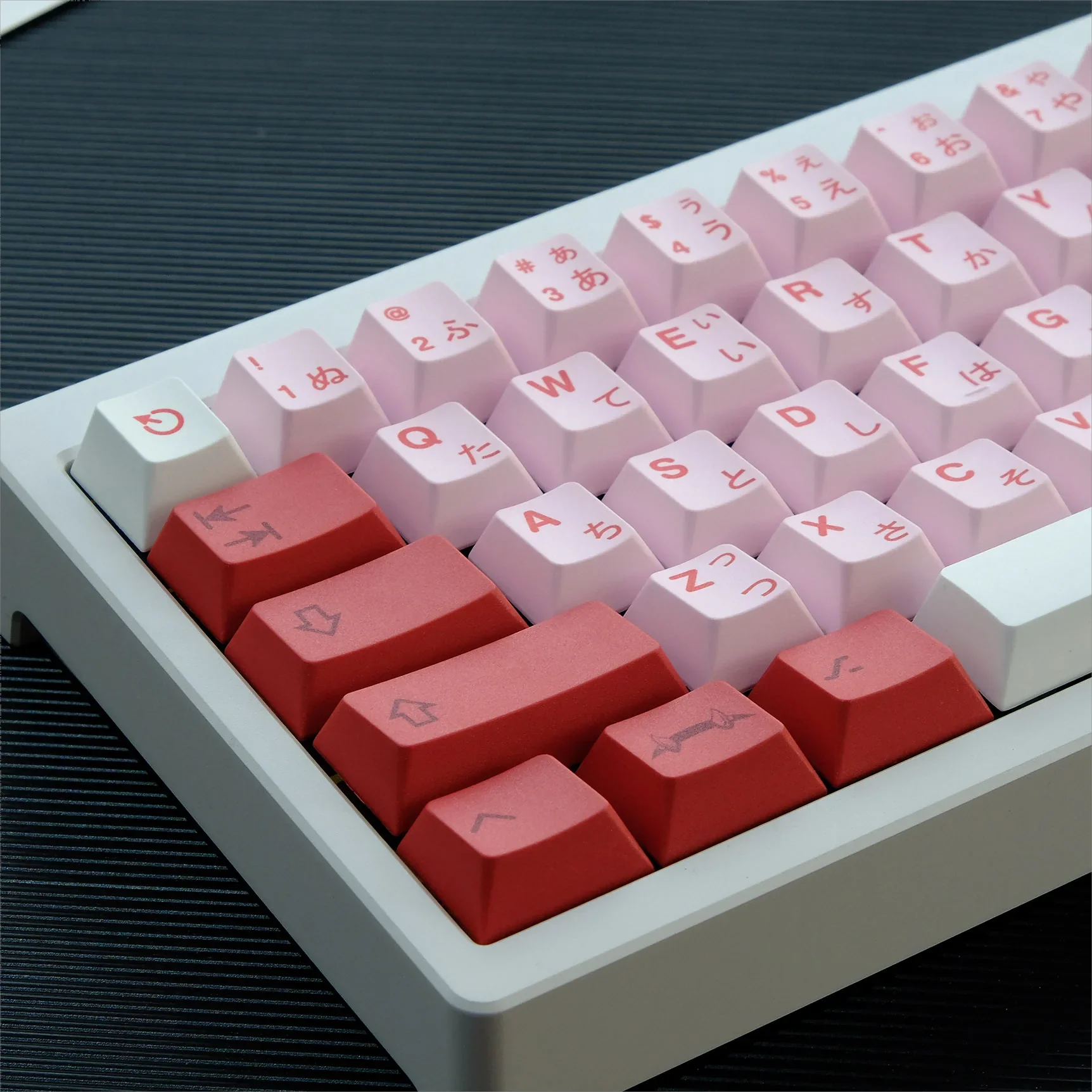 

130 Keys QX GMK Darling Keycaps for Mechanical Keyboard Pink PBT Dye Sublimation Cherry Height Japanese Suit for 61 68 84 87 98