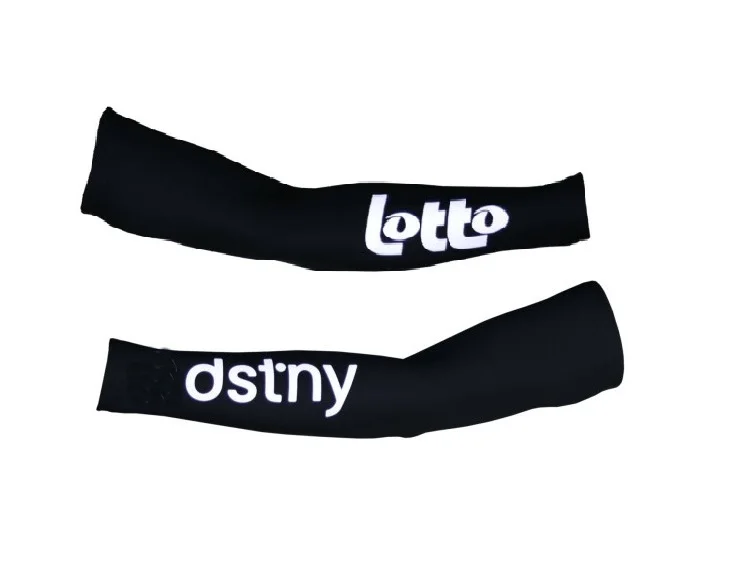 

2024 Lotto Dstny TEAM Men's Cycling Arm Warmers Breathable Outdoor Sports MTB Bike Bicycle Armwarmers One Pair