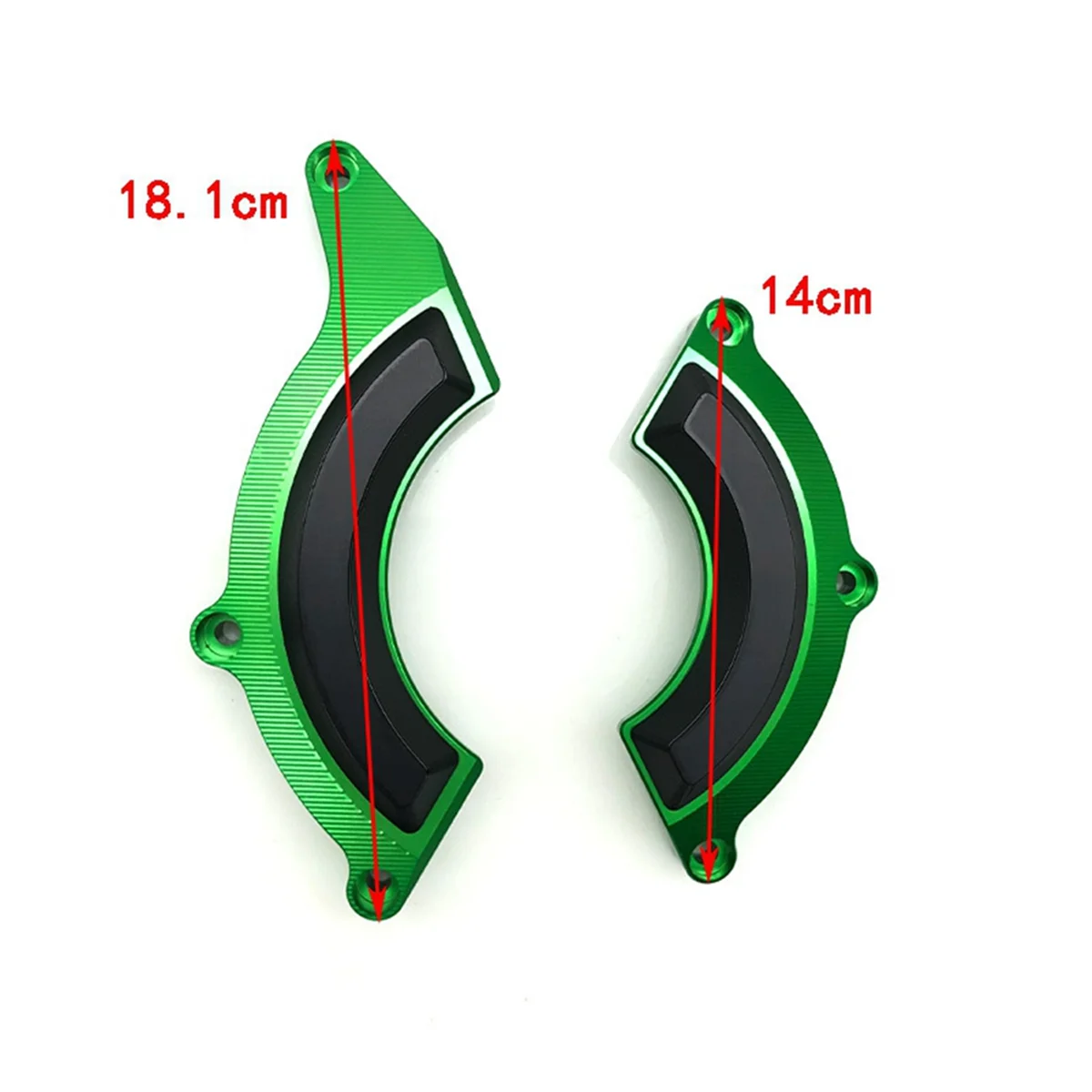 

Motorcycle Aluminium Alloy Falling Protection Frame Slider Crash Pad Protector for KAWASAKI Z900 2017-2019 Green
