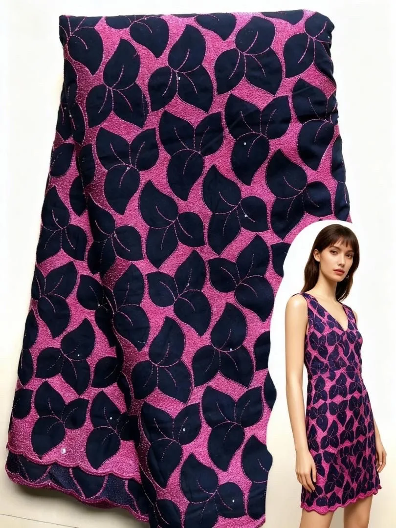 

Swiss Voile Lace In Switzerland Nigerian African Lace Fabric 2025 High Quality Lace Tissu Dentelle Cotton Lace Dubai Fabric 5Y