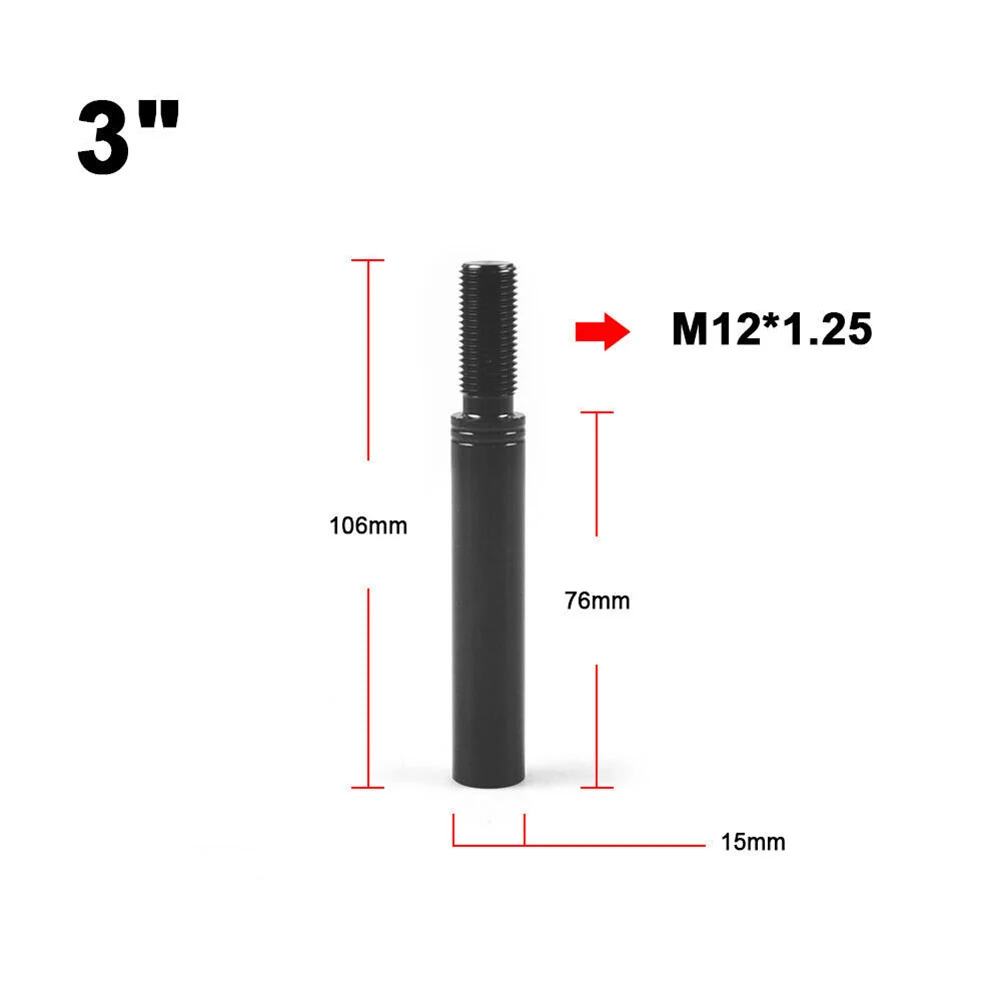 

3\" 3.5\" 4\" Car Shift Knob Extender Extension Lever Gear Manual Shifter Rod M-12 X 1.25 Thread Automobile Lever Gear Shifter