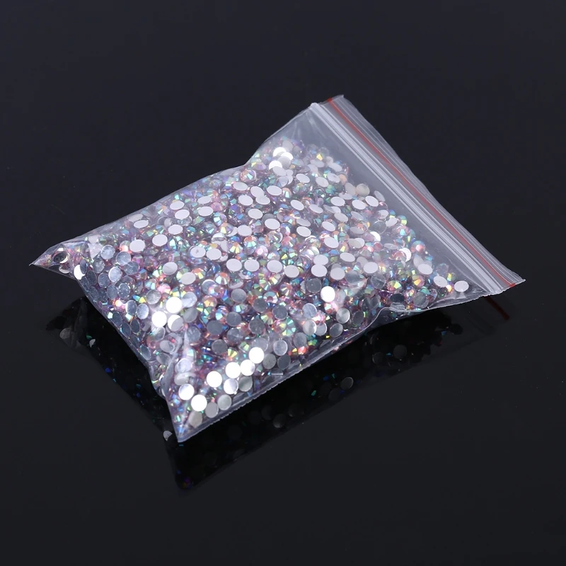 5000pcs Pink Flat Back Round Crystal Rhinestones for DIY Art