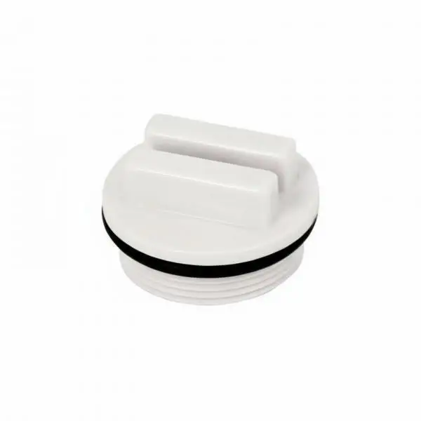 Durable Pool Drain Plug Polypropylene Freeze Resistant Threaded Plug for Wintering Pool Return Line Seal