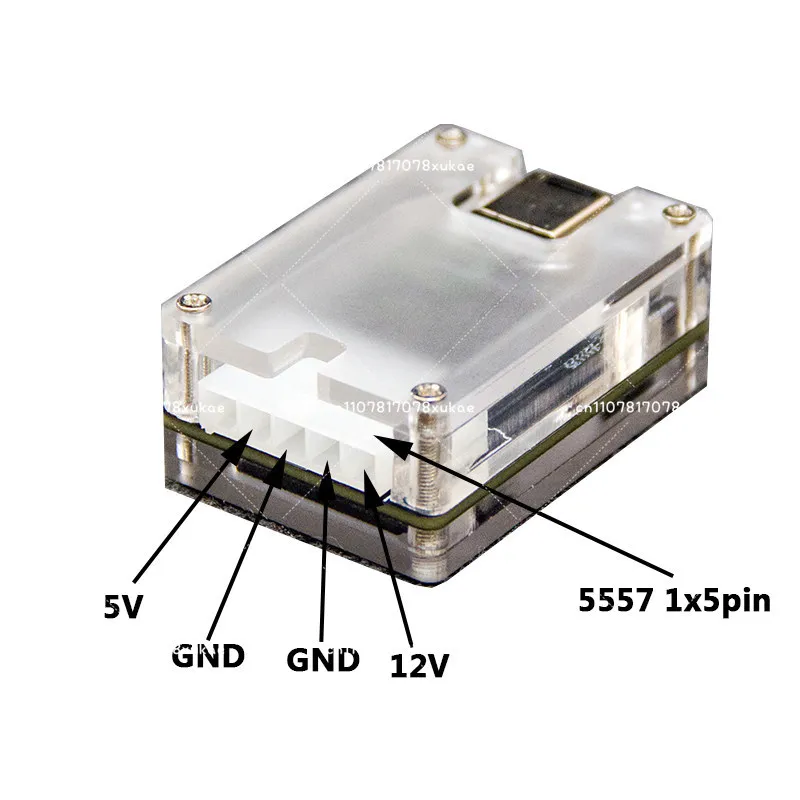 DC 12V Hard Disk Power Supply Solid State SATA Mechanical Hard Disk HDD NAS Soft Routing 5V Can Be Connected To 6 Mechanical