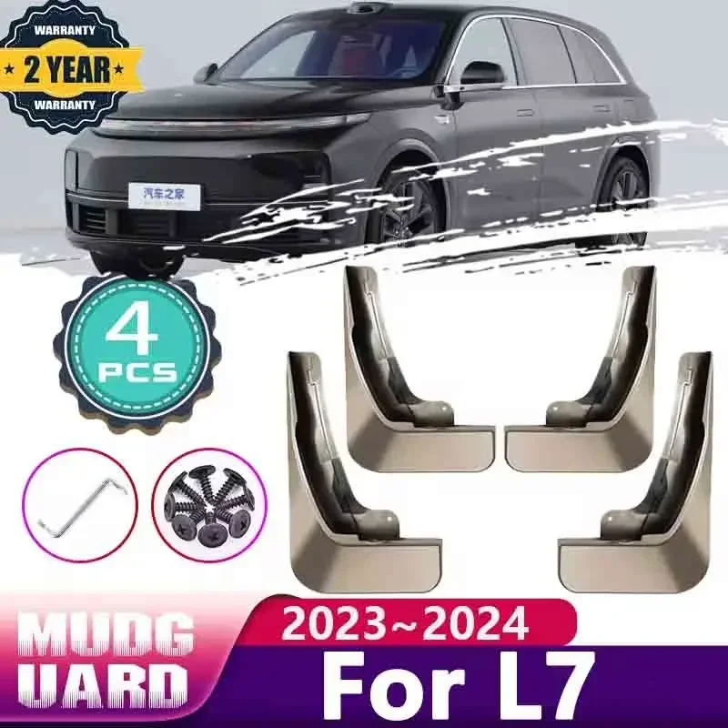 

Car Rear Fender for Li Auto L7 2023 2024 Lixiang Mud Flaps Splash Guards Wheel Mudguards Baking Paint Mudflaps Auto Accessories