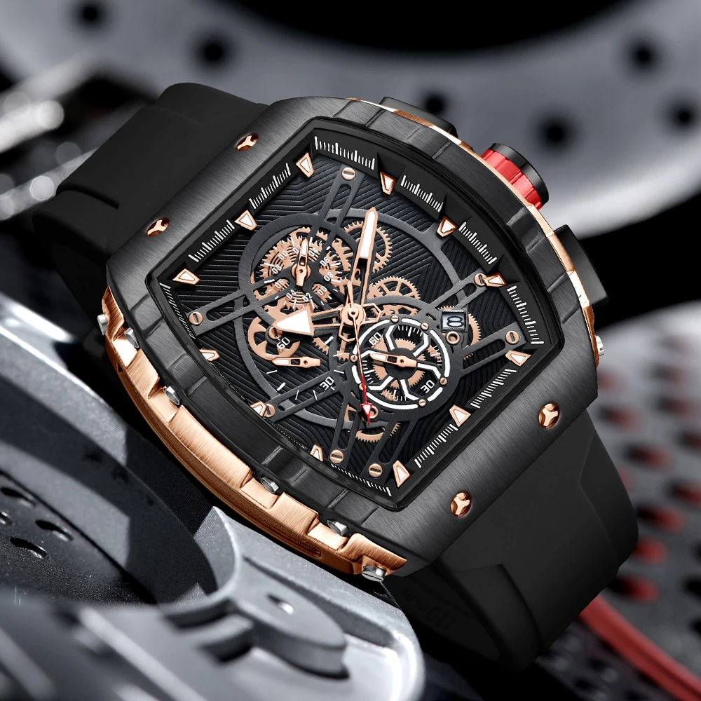 Customized Pagani Designs Stainless Steel Mens Quartz Watch Similar Richard Watches For Men Business Waterproof Wristwatches