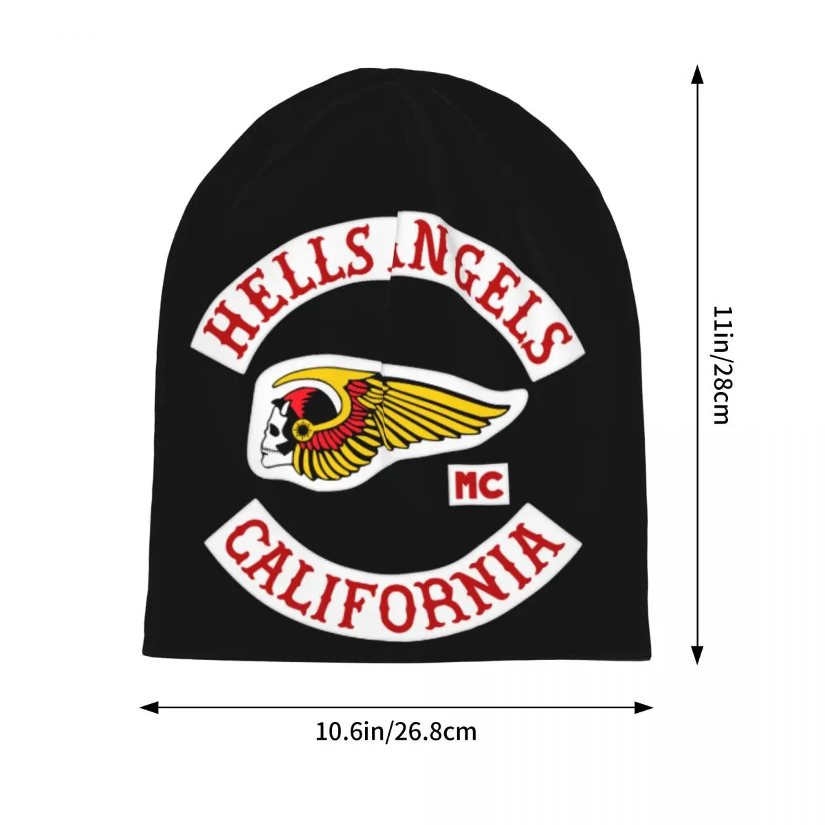 Hells California Motorcycle Club Race Bonnet, gorros casuales al aire libre, gorros, gorra elástica térmica, Angels, hombres y mujeres