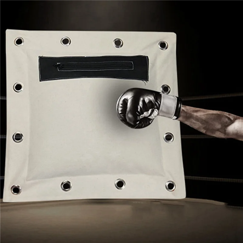 

ELOS-3 Pcs 38 X 38Cm Heavy Duty Wing Chun Punch Bag Empty Sand Bag Kung Fu Martial Arts Wall Bag Kick Boxing Punch Bag