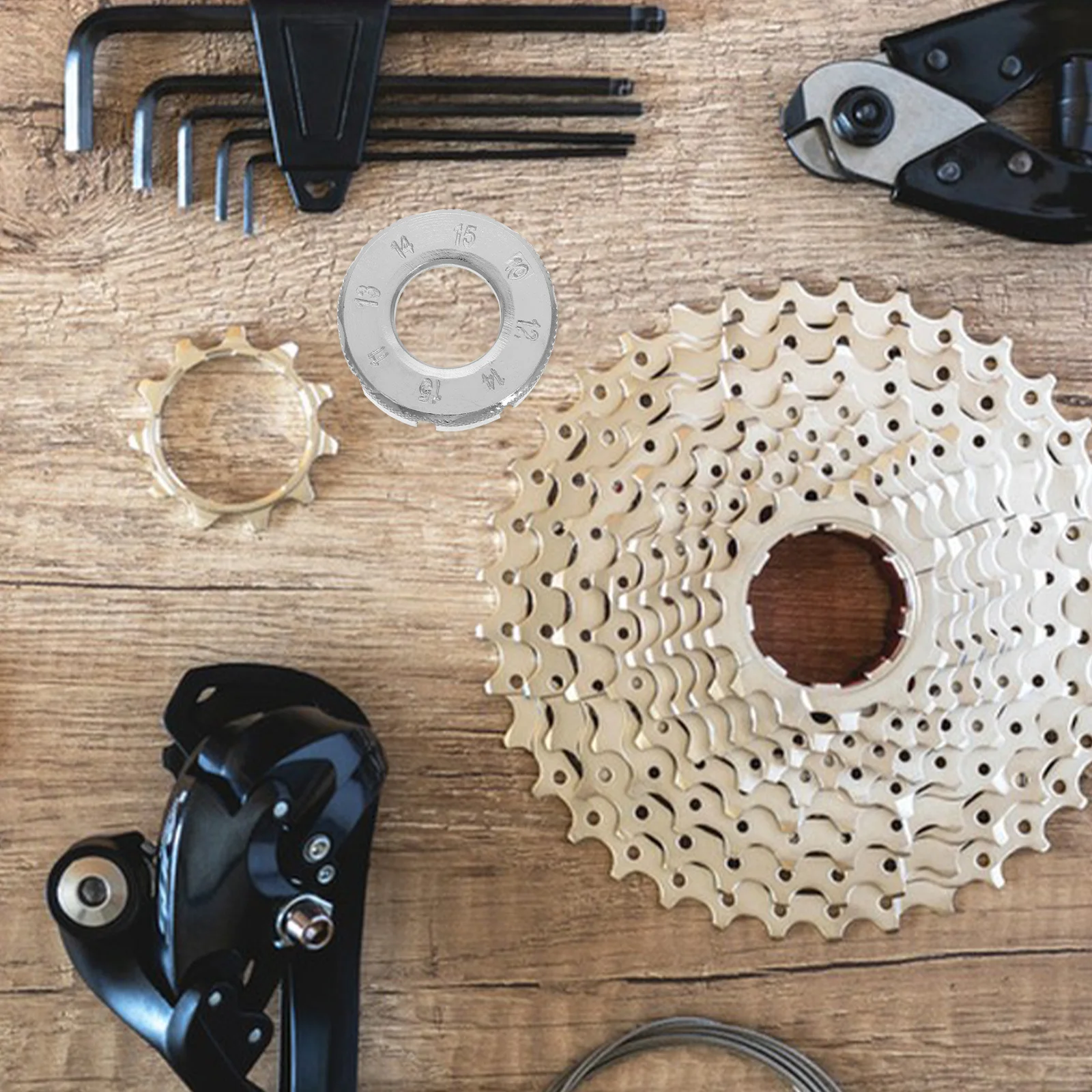 

Bicycle Spoke Wrench Tool Adjustable Mountain Bike Wheel Truing and Tension Adjustment Tool for Spokes Repair Maintenance