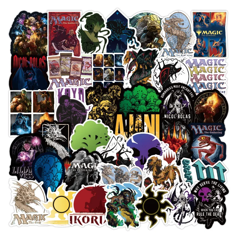 Autocollants du jeu Magic the Gathering MTG pour enfant, stickers de dessin animé, graffiti, pour skateboard, téléphone, bagage, décalcomanies, 10/55 pièces