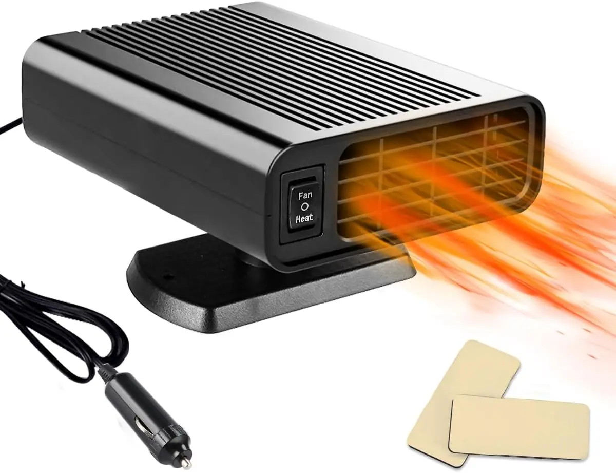 Pemanas Mobil Portabel 150W 12V Colokan Pemantik Rokok Memanaskan & Menyejukkan Cepat Penghilang Embun Beku