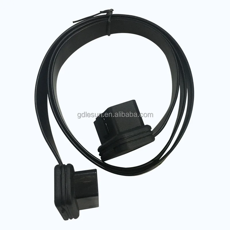 Oem  Male to Female Connector Car Diagnostic 16 Pin OBD  Male Connector Cable for GPS Tracking