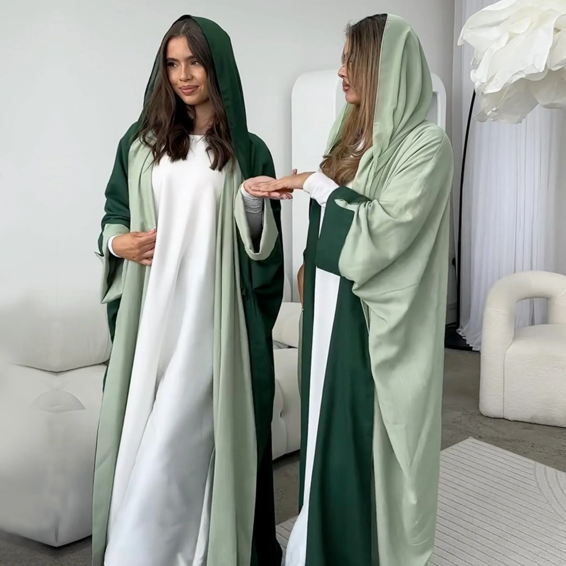 

Eid Muslim Dress Abayas for Women Musulman Ensembles Open Abaya Morocco Ramadan Caftan Abaya Kaftan Dubai Arab Long Robe 2024