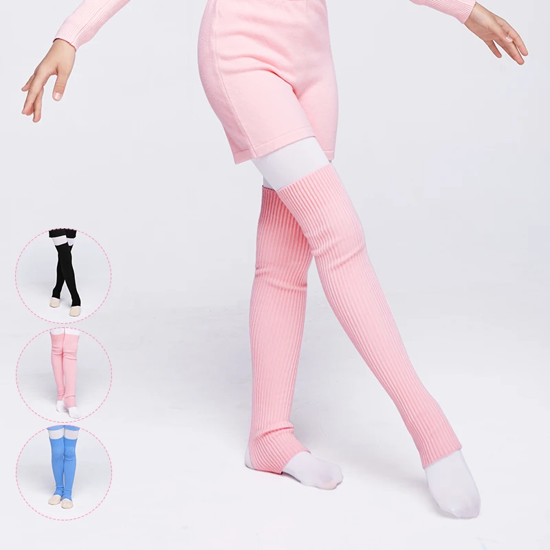 Meisjes Kids Gebreide Beenwarmers Lange Dans Kous Warme Ballet Sokken Kinderen Oefenen Ballet Protector Sokken Dans Accessoire